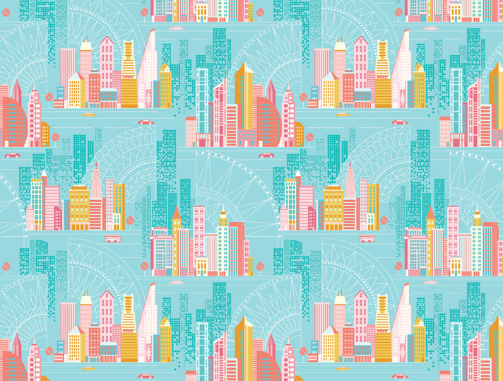 Benartex | Cityscape  | Day | City Aqua