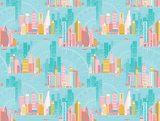 Benartex | Cityscape  | Day | City Aqua