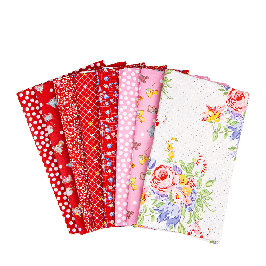 Dear Sweethearts 1 Yard Bundle Ivory, 8 Pcs. by Riley Blake Designs