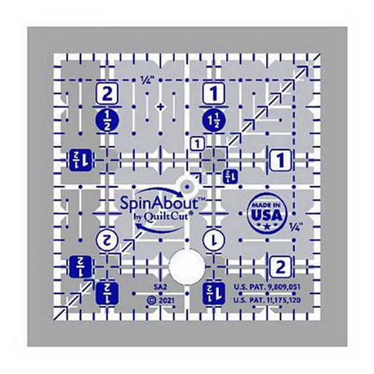 SpinAbout 2.5 in Square Ruler