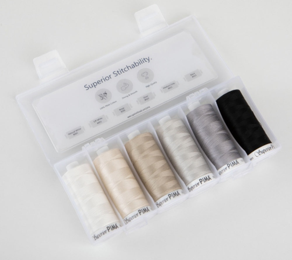 Superior Pima | Neutrals | 6 Spool Collection With Case