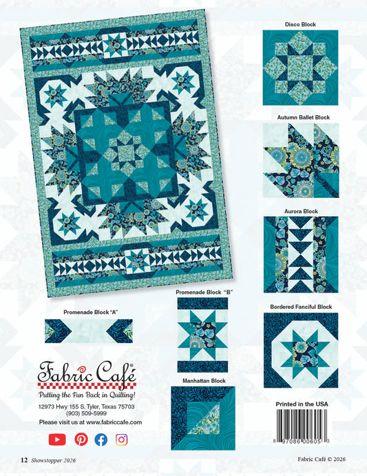 Pattern | Fabric Café | 2026 Showstopper 5-Yard Quilt Pattern