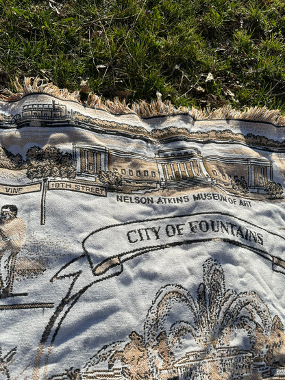 Throw | City of Fountains Kansas City | Vintage | Curated Collection