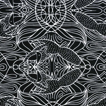 Moda Nocturnal Gingiber Hidden Foxes Black