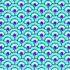 QT Fabrics | Madelyn | Scallop | Lazy Girl Designs | Teal