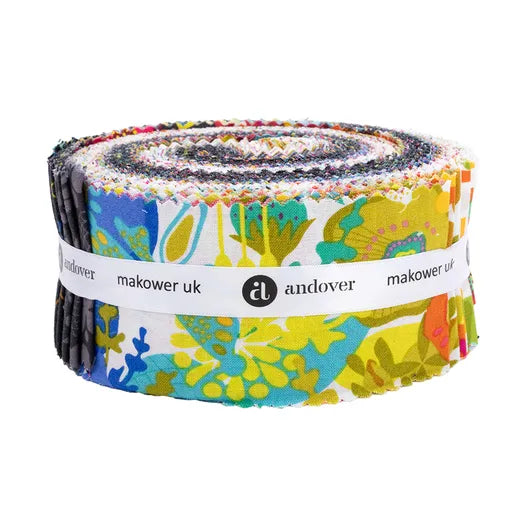 Andover | Color Wheel | Alison Glass | 2.5 Inch Strip Rolls