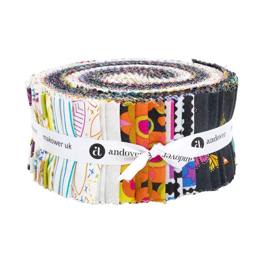 Andover | Color Wheel | Alison Glass | 2.5 Inch Strip Rolls