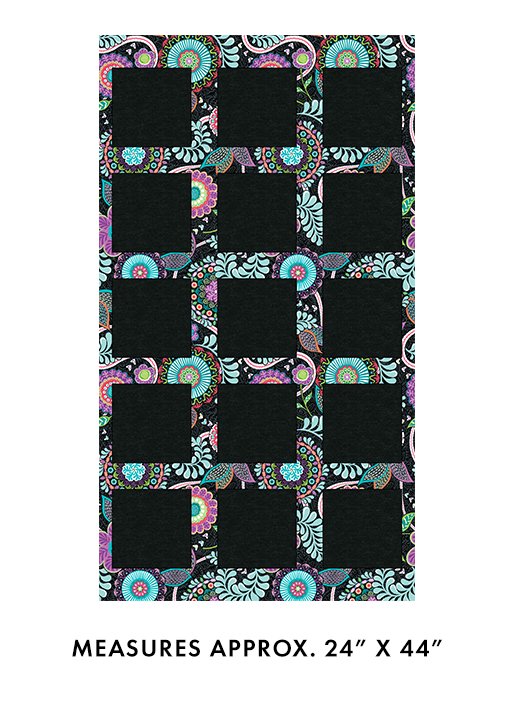 Benartex | Endless Square Charcoal