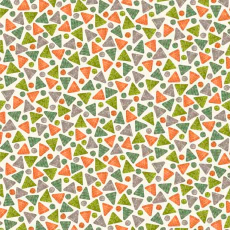 QT Fabrics | Rejoice | Triangle Geo | Cream | Cindy Sepp