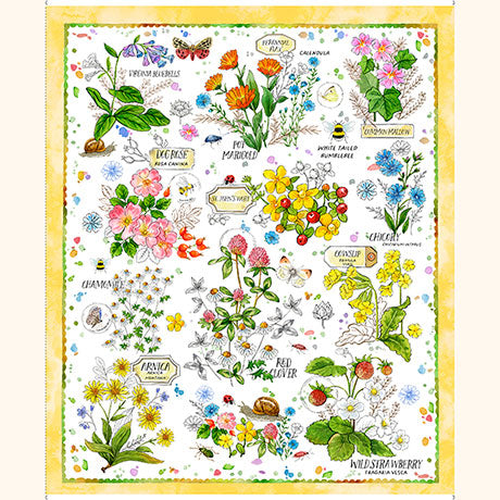 QT Fabrics | Healing Garden | Panel