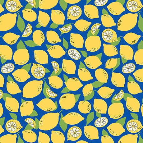 QT Fabrics | La La Lemonade | Tossed Lemons