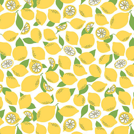 QT Fabrics | La La Lemonade | Tossed Lemons
