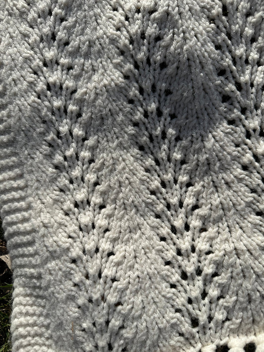 Handmade Afghan | White | Curated Collection