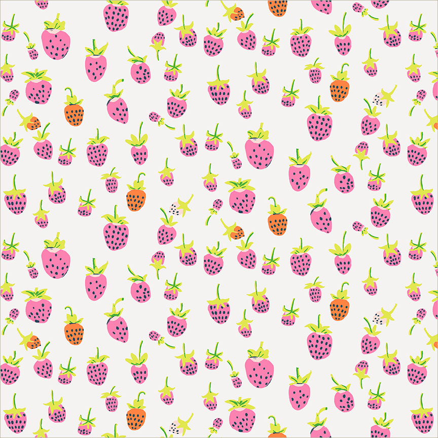 Strawberries Blush from Heather Ross Favorites by Windham Fabrics
