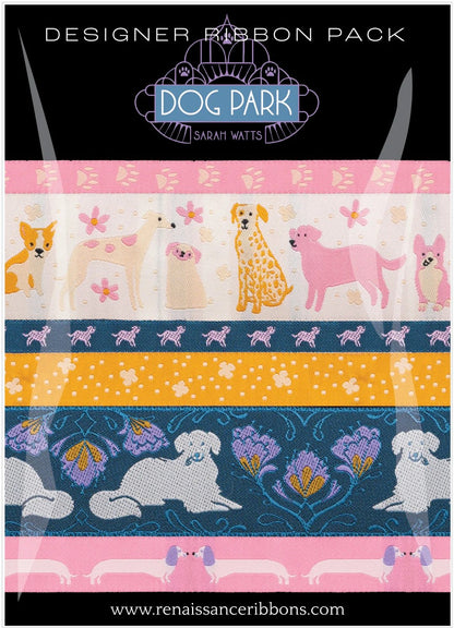 SARAH WATTS - DOG PARK - DESIGNER PACK - 6 RIBBONS