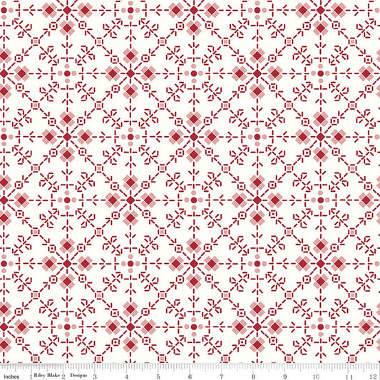 Riley Blake Designs | Lori Holt | Bee Plaids | Homemade | Red | 108"