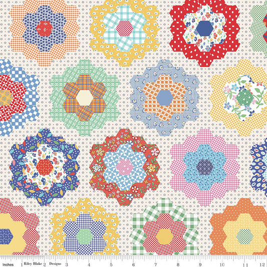 Wide Back |Always in Season | Flower Garden | Multi | 108” Wide | 3 Yard Cut | American Jane
