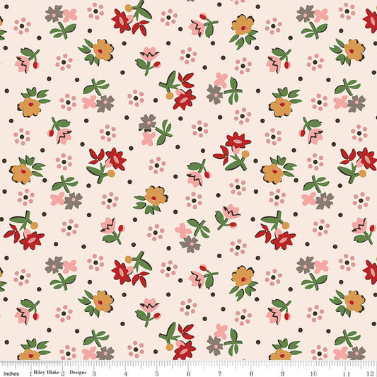 Riley Blake | Lori Holt | Gentler Times | Coral | 3yd Wideback