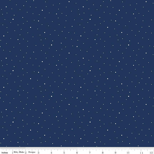 Dapple Dot | Navy | 3-Yard X 108” Package | Wide Back