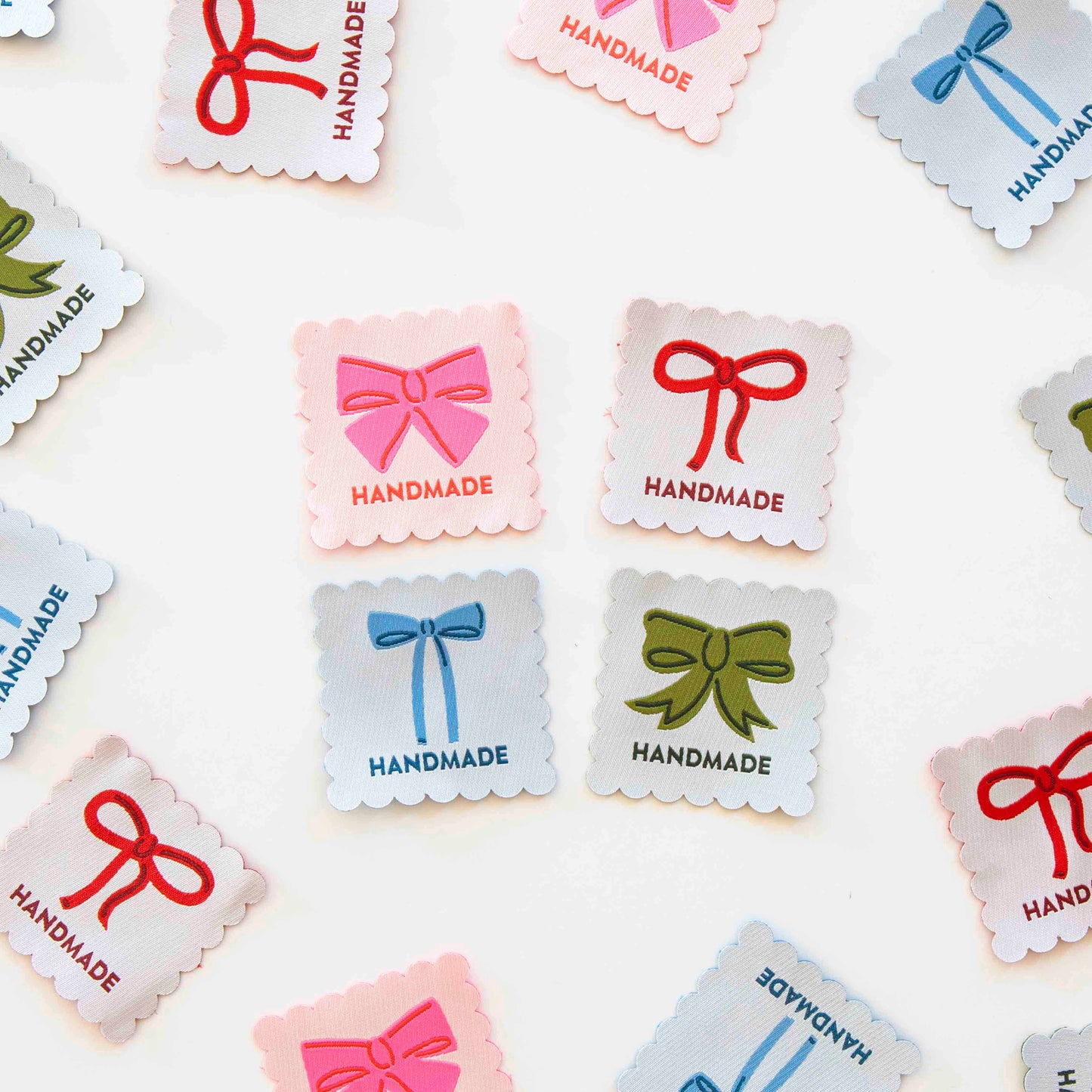 Bows Multipack Large Woven Sewing Labels