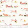 Windham Fabrics | Heather Ross Favorites | Marching Cats | Cream | Heather Ross