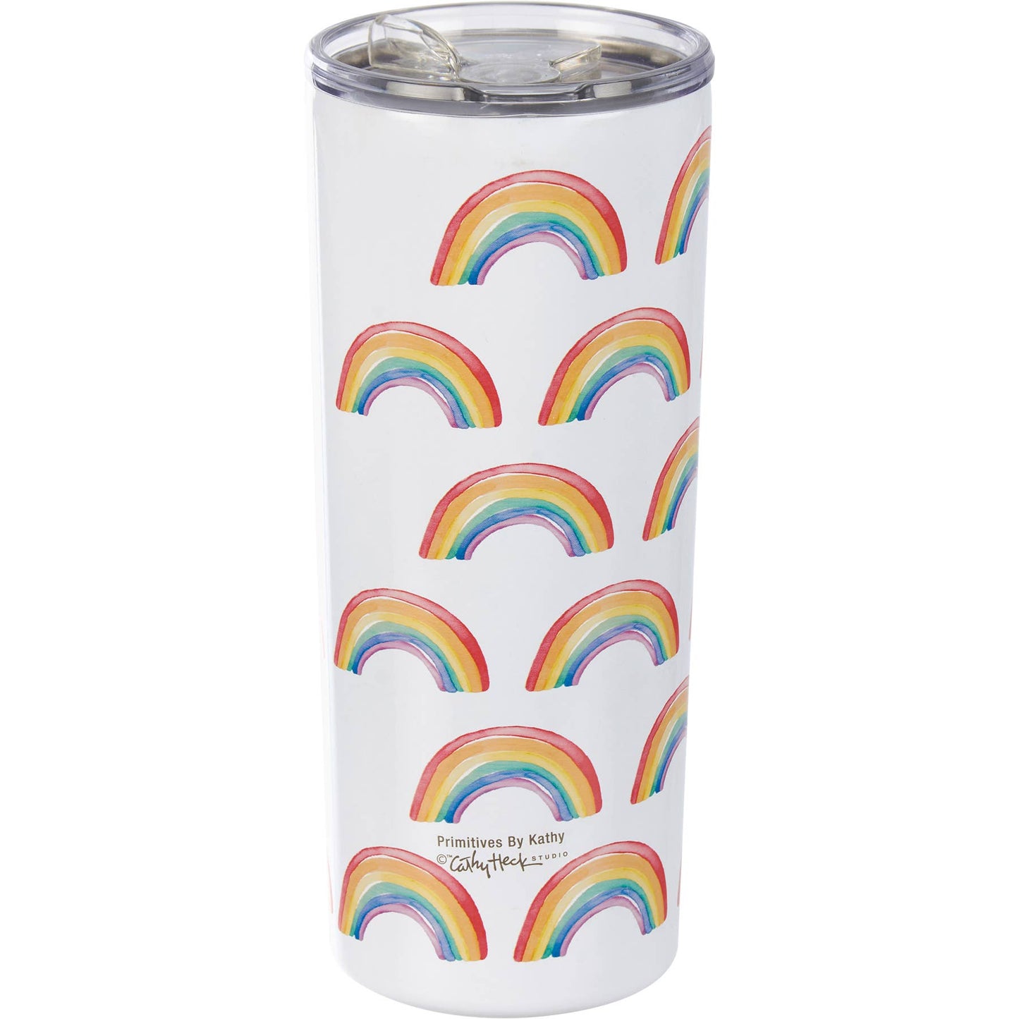 Rainbow Pattern Coffee Tumbler