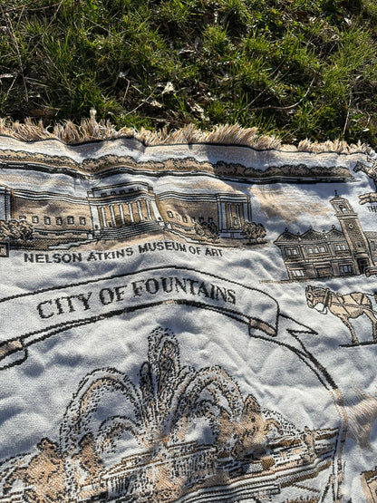 Throw | City of Fountains Kansas City | Vintage | Curated Collection