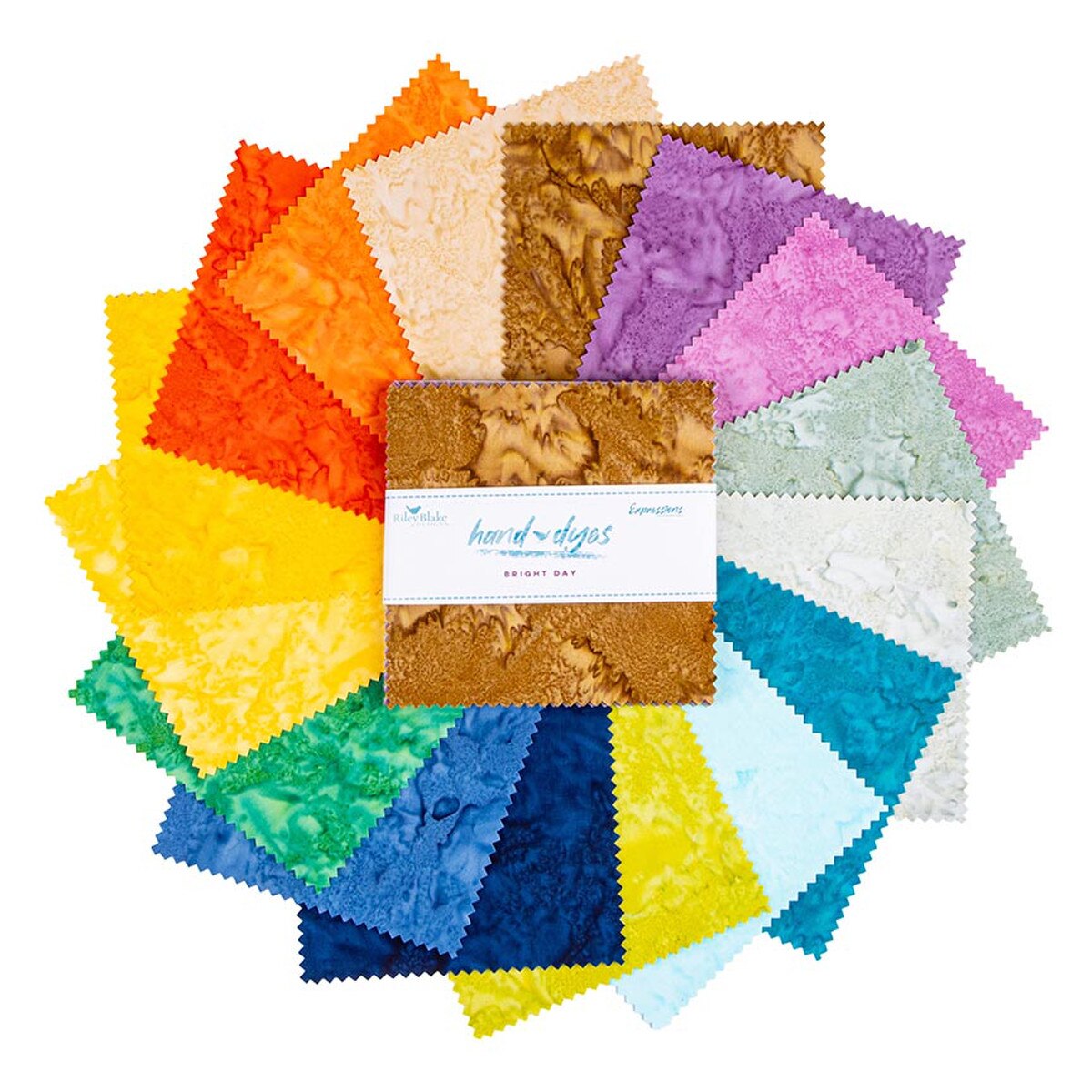 Riley Blake | Hand Dyes | Bright Day | Charm Pack