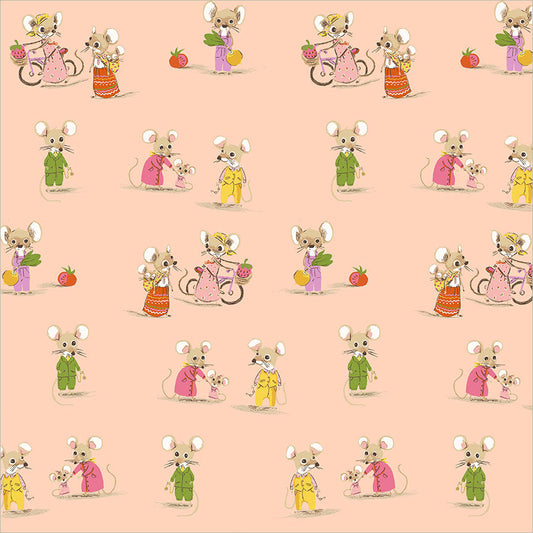 Country Mouse / City Mouse Blush from Heather Ross Favorites by Windham Fabrics