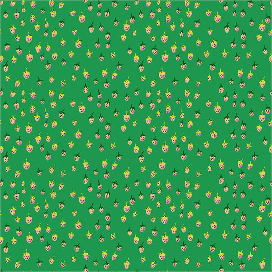 Field Strawberries Jade from Heather Ross Favorites by Windham Fabrics