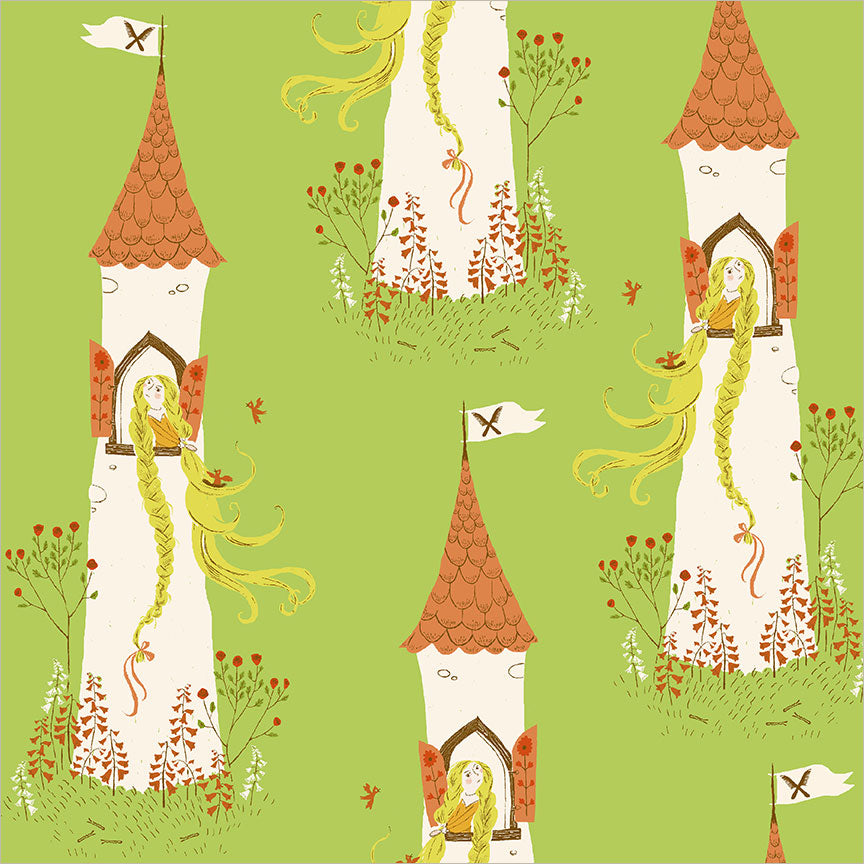 Rapunzel Green from Heather Ross Favorites by Windham Fabrics