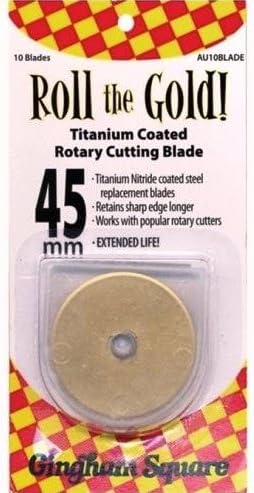 Roll the Gold | 45mm Rotary Blades | 2 or 10 Pack