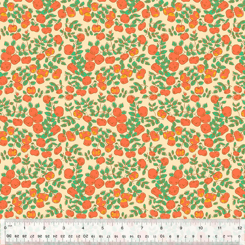 Windham Fabrics | Forestburgh | Apples | Peach | Heather Ross