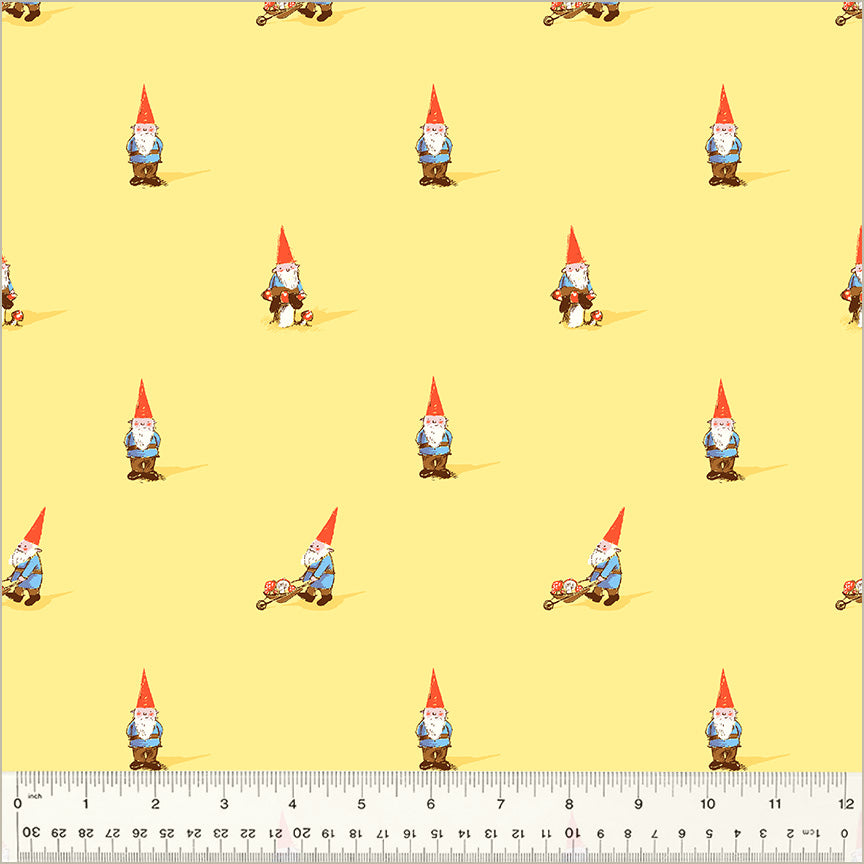 Gnomes Yellow from Heather Ross Favorites by Windham Fabrics