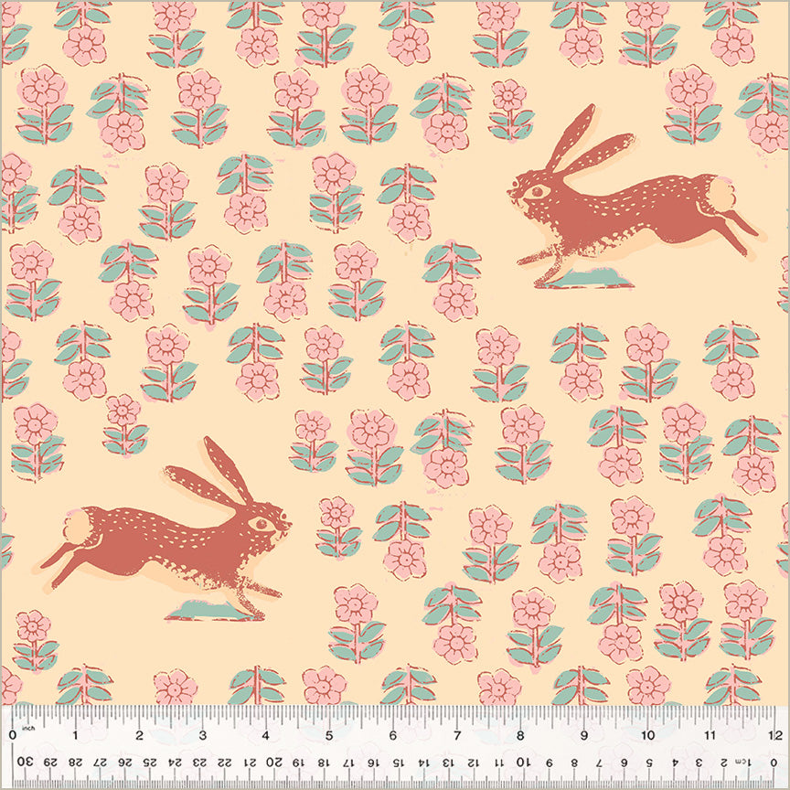 Windham | Meadows | 108" Quilt Back | Rabbit | Blush | 54542W-1DES