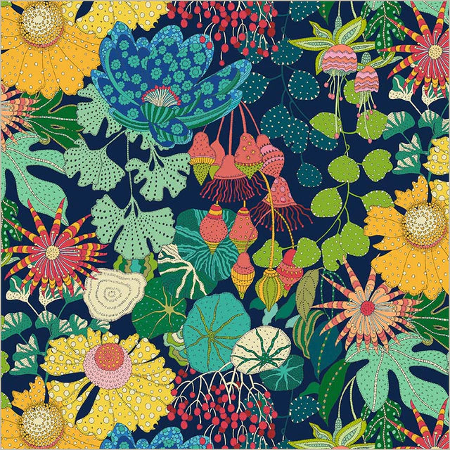 Windham Fabrics | Sally Kelly | Sunshine | Peony Park | Indigo