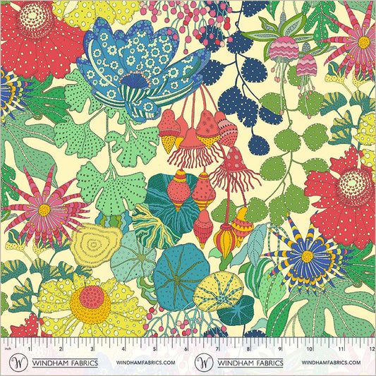 Windham Fabrics | Sally Kelly | Sunshine | Peony Park | Cream