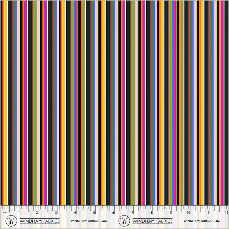 Windham Fabrics | Midnight Blooms | Whistler Studios | Striae | Multi