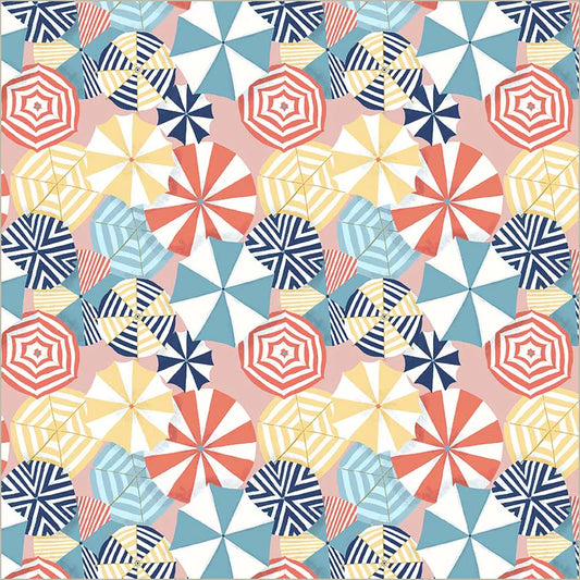 Windham Fabrics | Jennifer Moore | Villa Sol | Parasol | Salmon
