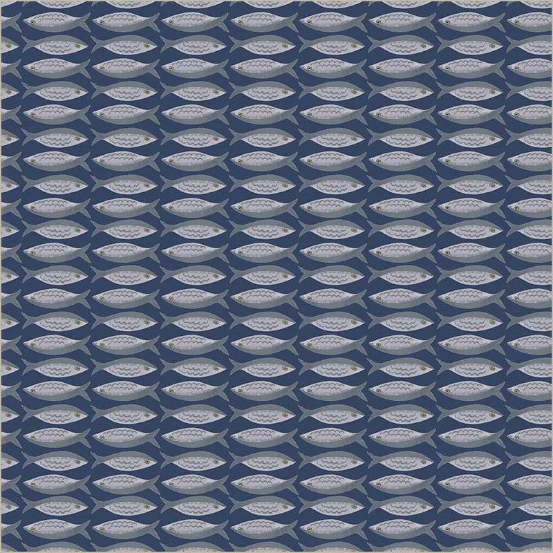Windham Fabrics | Jennifer Moore | Villa Sol | Little Fishies | Navy