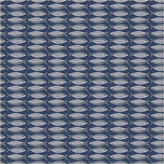 Windham Fabrics | Jennifer Moore | Villa Sol | Little Fishies | Navy