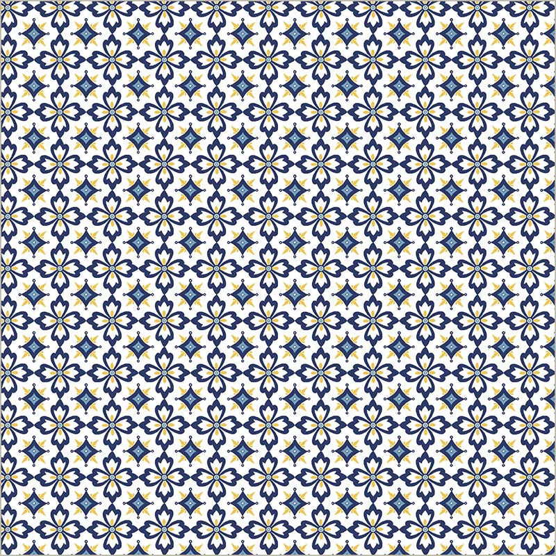 Windham Fabrics | Jennifer Moore | Villa Sol | Flower Tiles | White