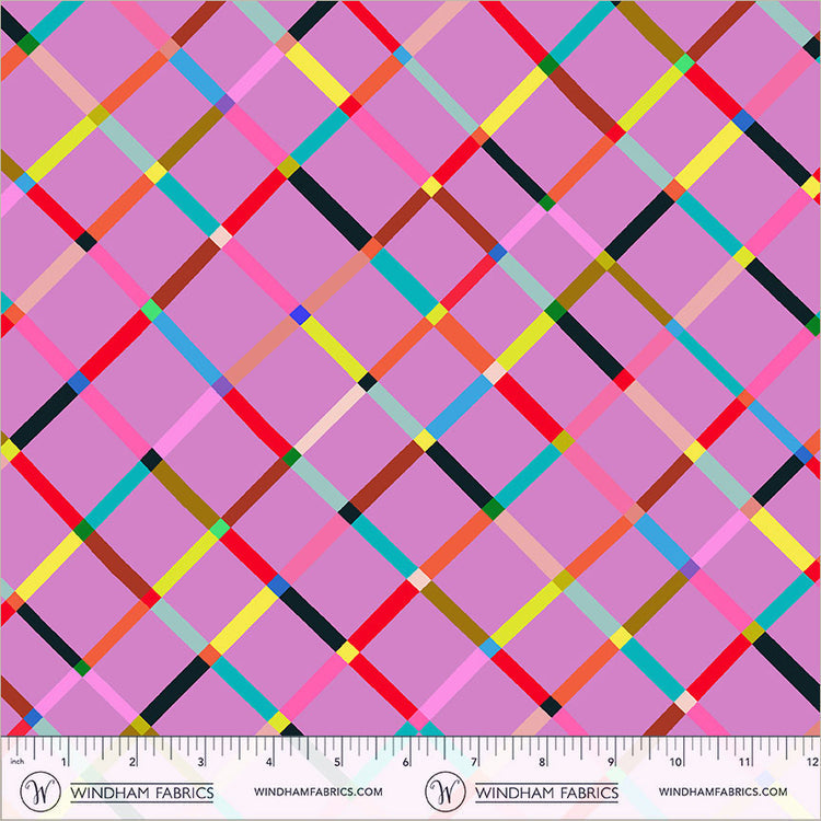 Windham Fabrics | Happy Place | Crossing | Fairy Floss | 55375D-8 | Annabel Wrigley