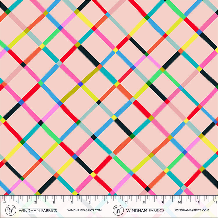 Windham Fabrics | Happy Place | Crossing | Blush | 55375D-9 | Annabel Wrigley
