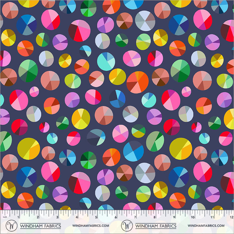 Windham Fabrics | Happy Place | Freewheel | Night Sky | 55378D-12 | Annabel Wrigley