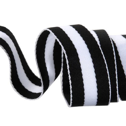 Webbing | Tula Pink | 1 1/2"  | Striped Nylon | Black/White
