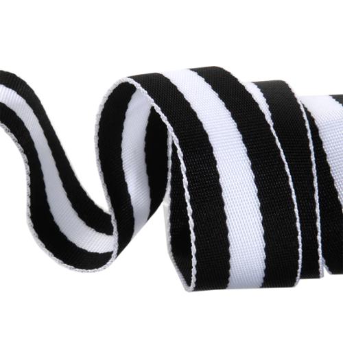 Webbing | Tula Pink | 1 1/2"  | Striped Nylon | Black/White