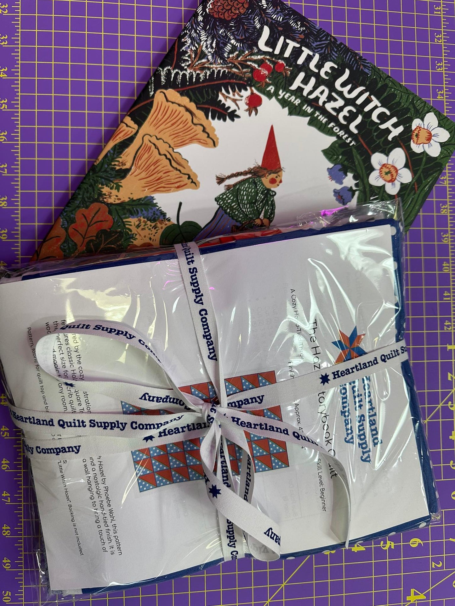 Quilt Kit | Little Witch Hazel | Book, Pattern, Quilt Top and Binding Fabric Included