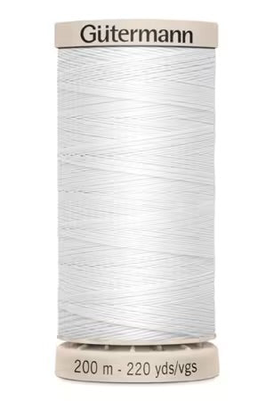 Gütermann Hand Quilting Cotton Thread 200m |219yds White
# 738219-5709