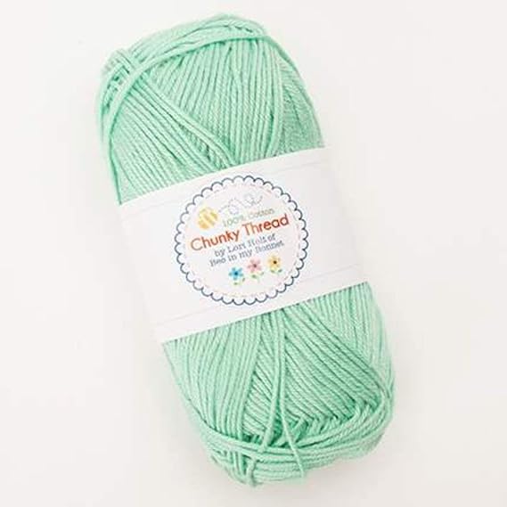 Chunky Thread Cotton Yarn - 50g Skein - Sweet Mint